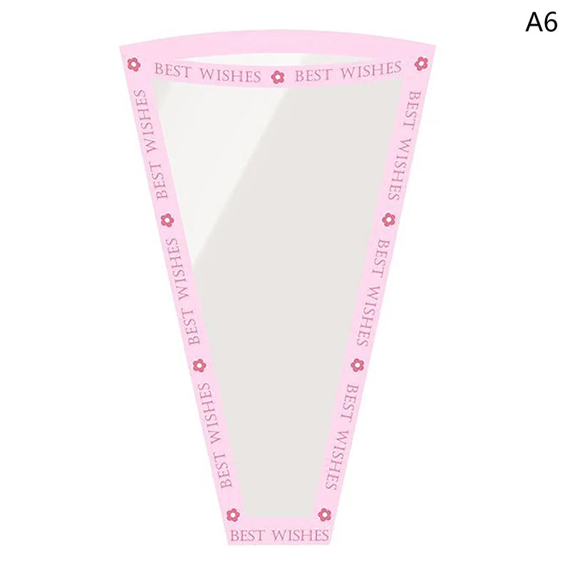 Floral Gift Bags Transparent Cellophane 50 Pack