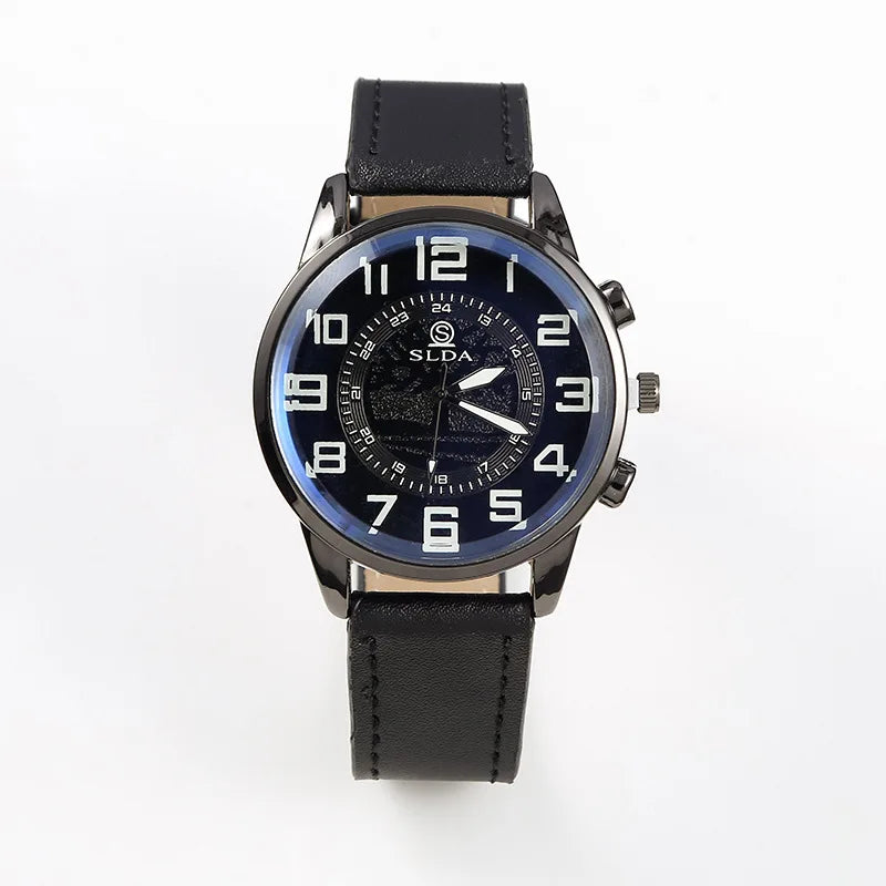 Casual Leather Watch Men