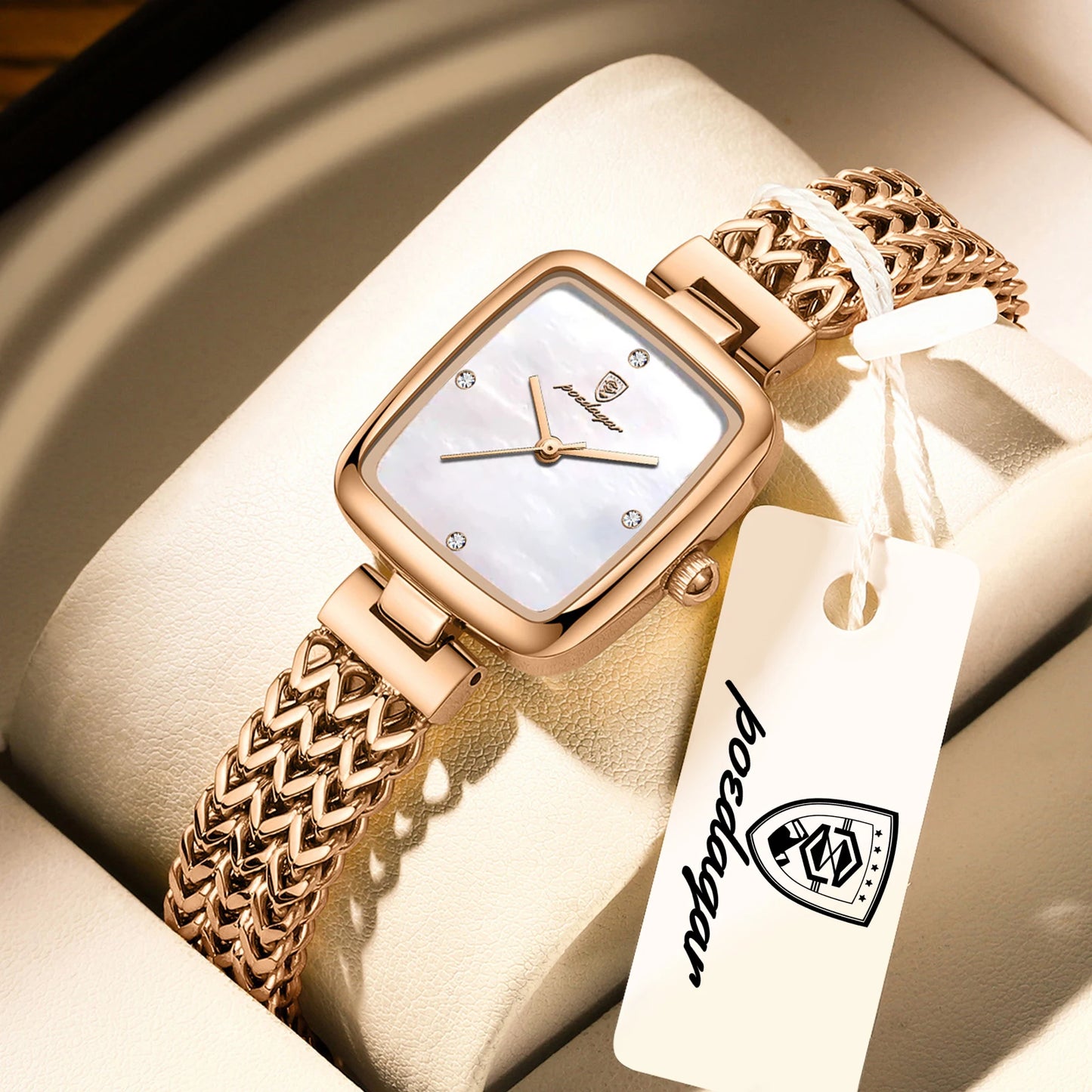 POEDAGAR Square Women Watch