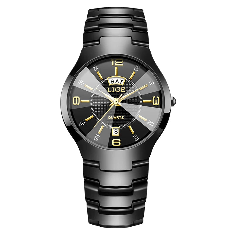 LIGE Ceramic Date Ladies Watch