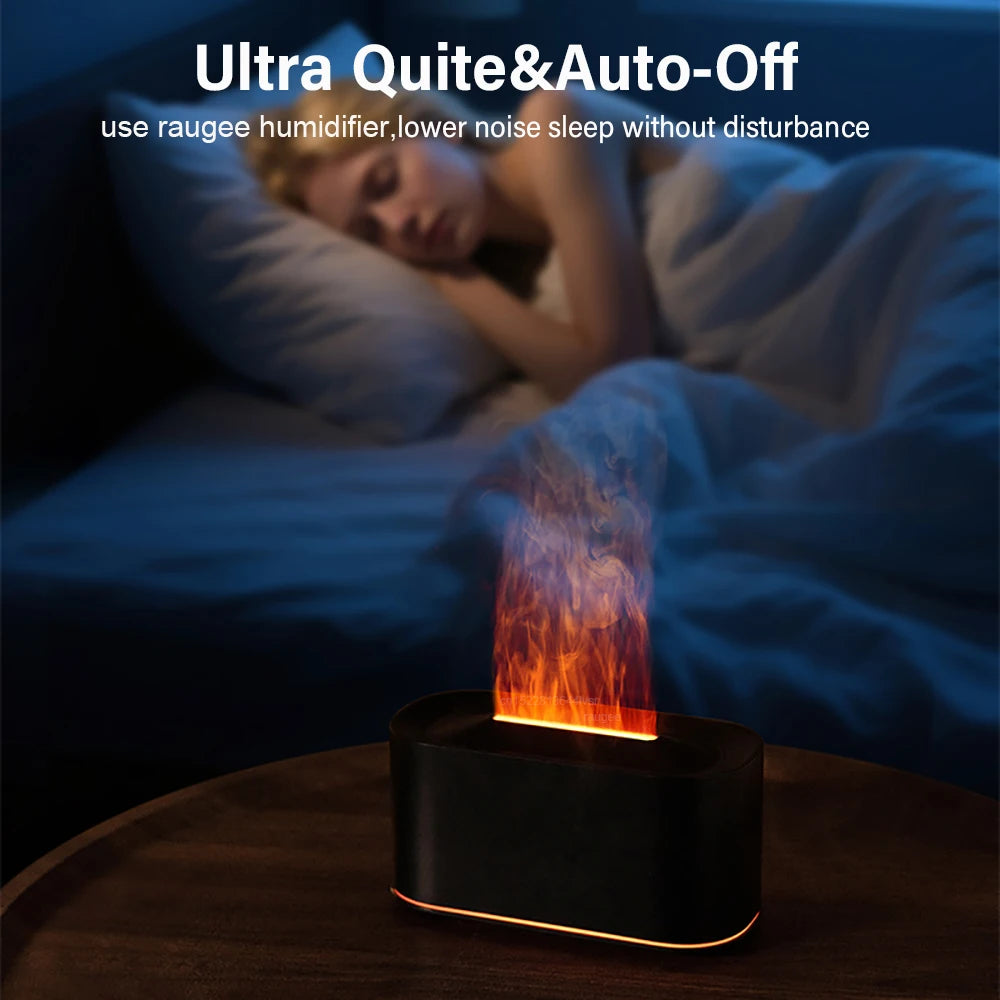 Flame Effect Oil Diffuser USB LED Night Light