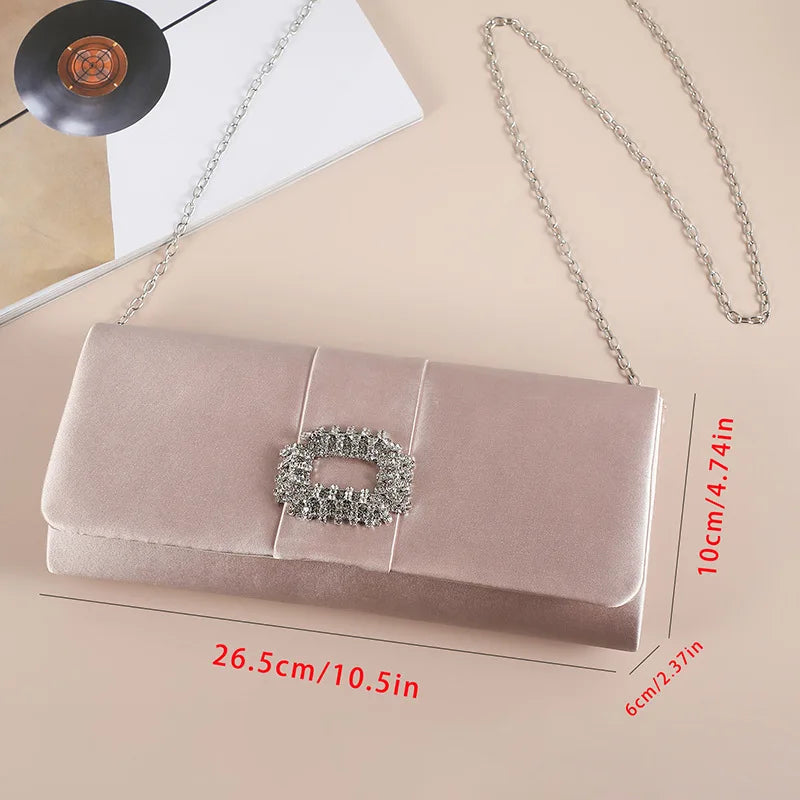 Velvet Diamond Evening Clutch Bag