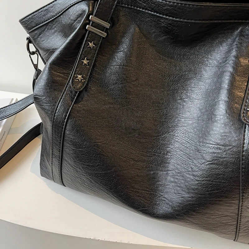 Oversized Leather Tote Bag