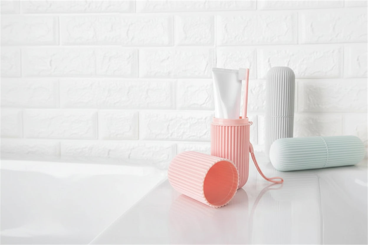 Portable Travel Toothbrush & Toiletry Set