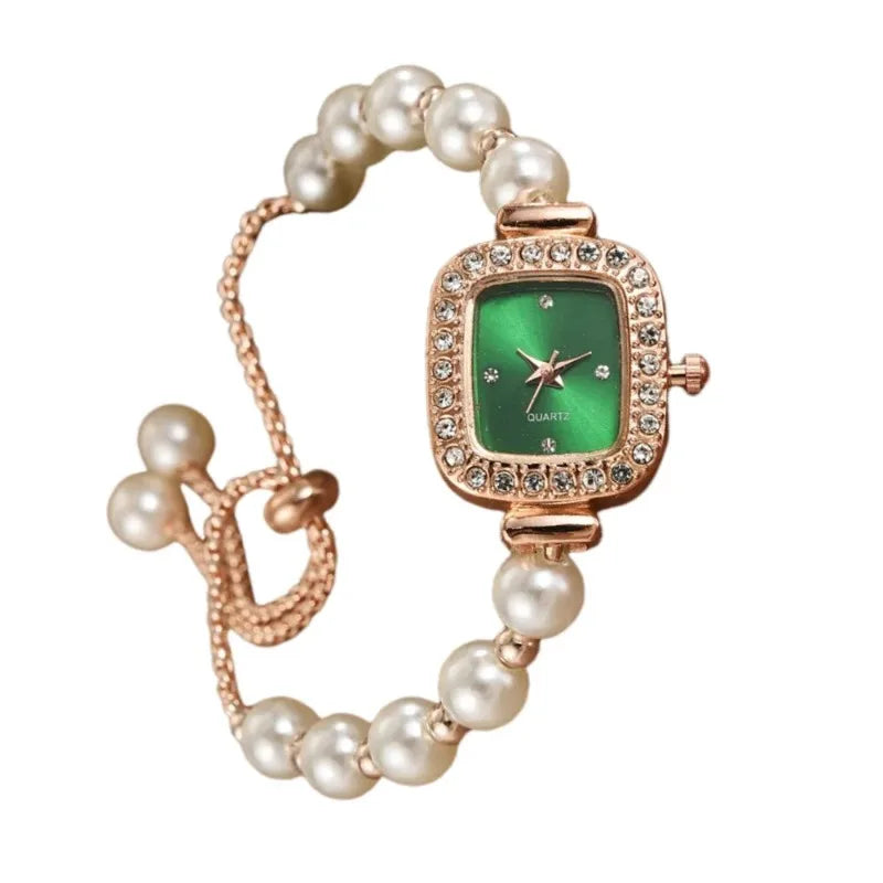 Pearl Bracelet Small Dial Watch