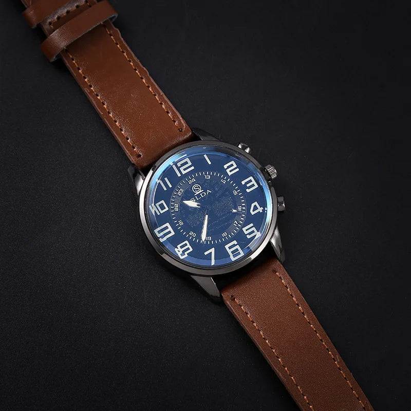 Casual Leather Watch Men