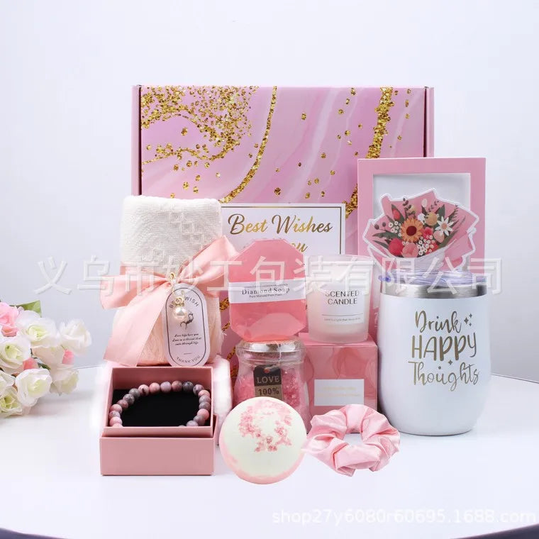 Lavender Spa Gift Basket Set Women