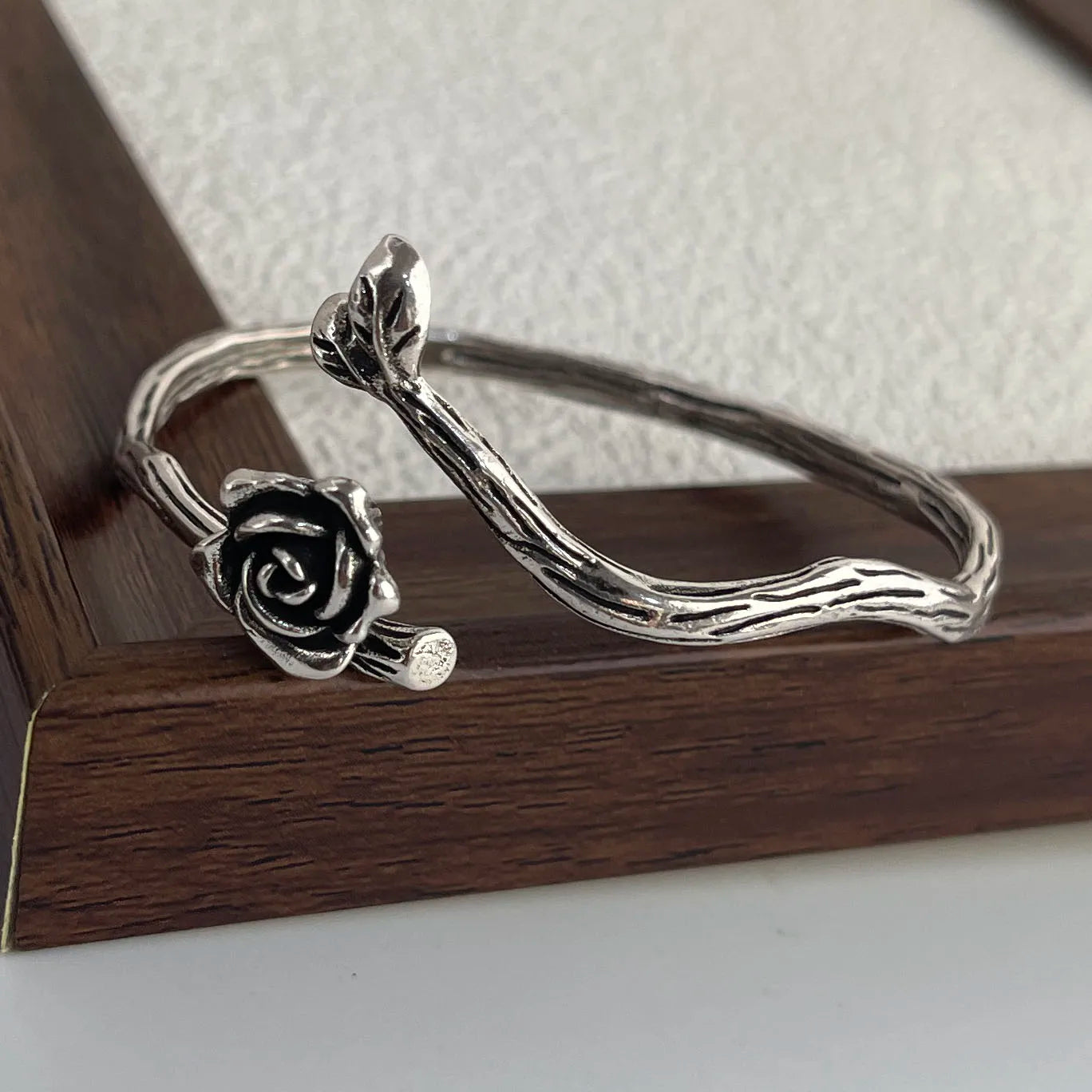 Women's S925 Silver Rose Flower Bracelet