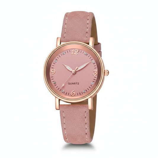 Women's Leather Band Casual Quartz Watch