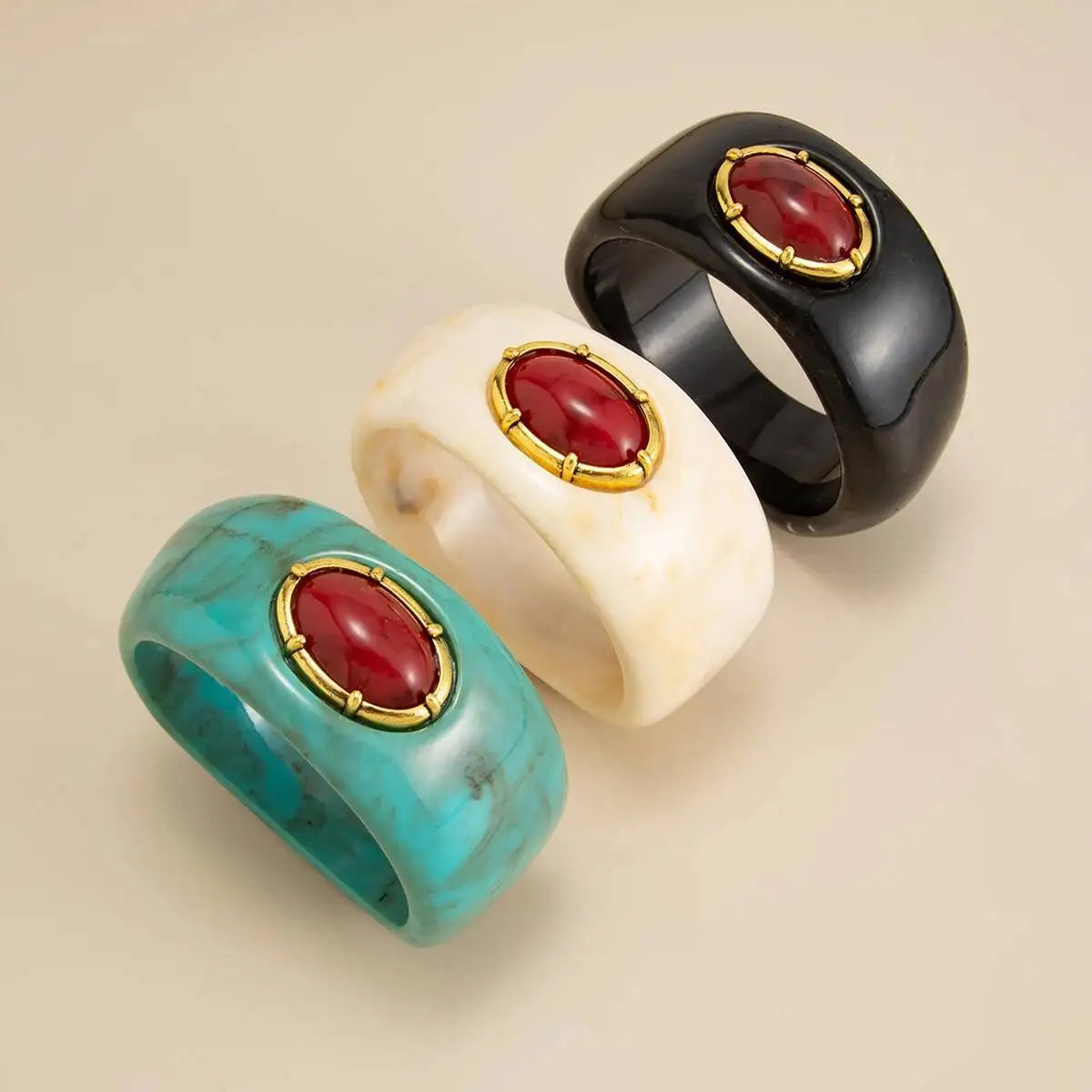 Chunky Resin Cuff Bracelet