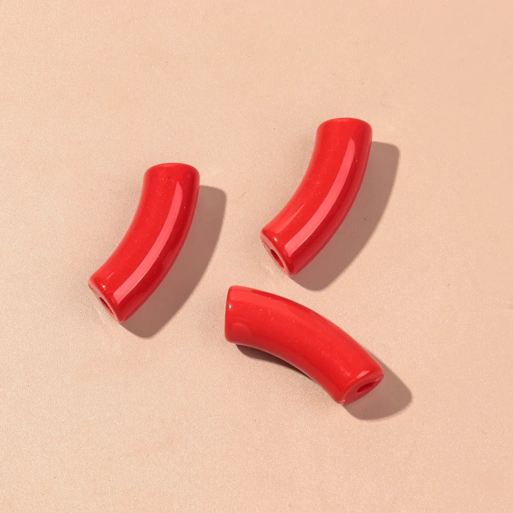 Acrylic Bamboo Tube Bead Set