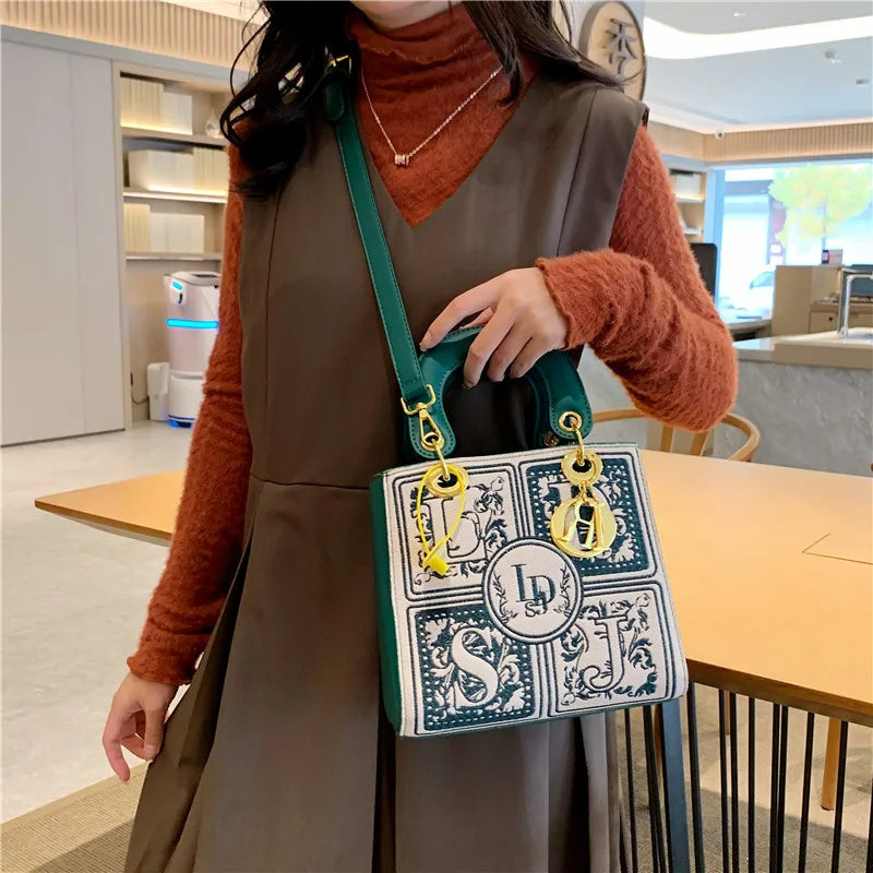 Royal Embroidery Crossbody Bag