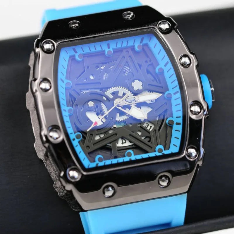 Pentagram Luminous Barrel-Shape Men's Quartz Watch