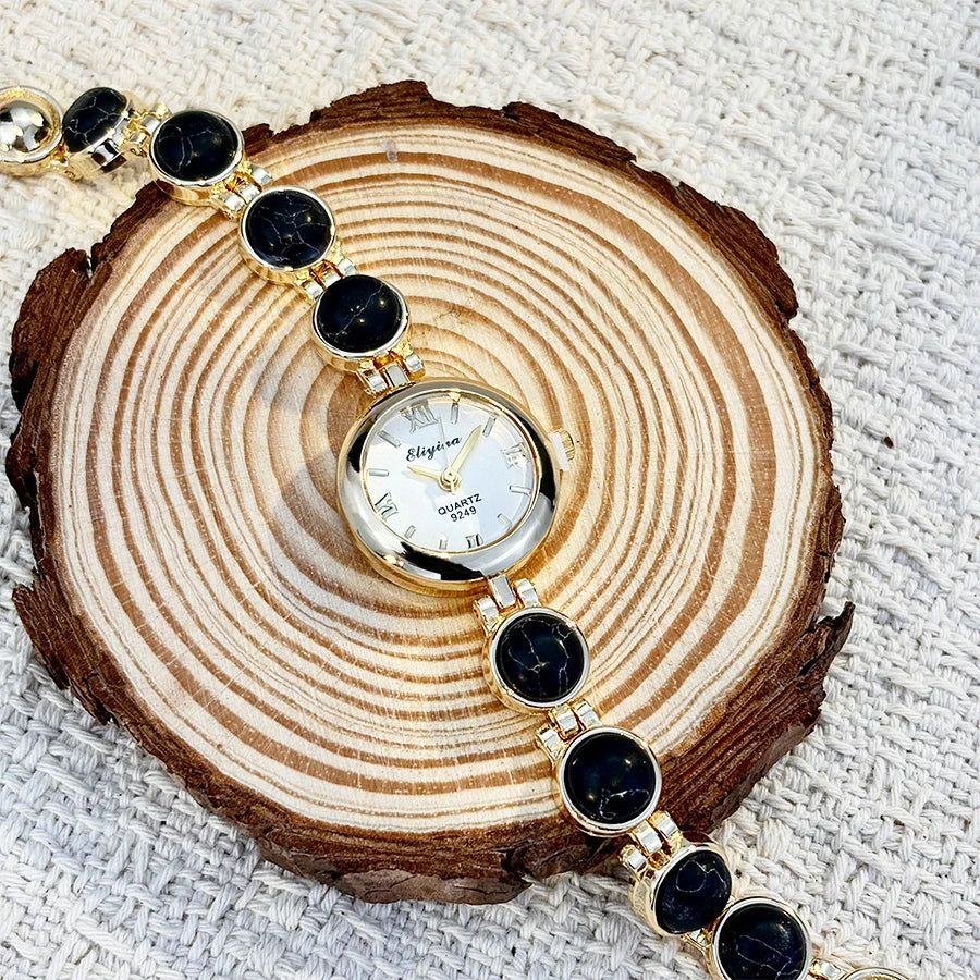 Women's Vintage Stone-Embellished Watch