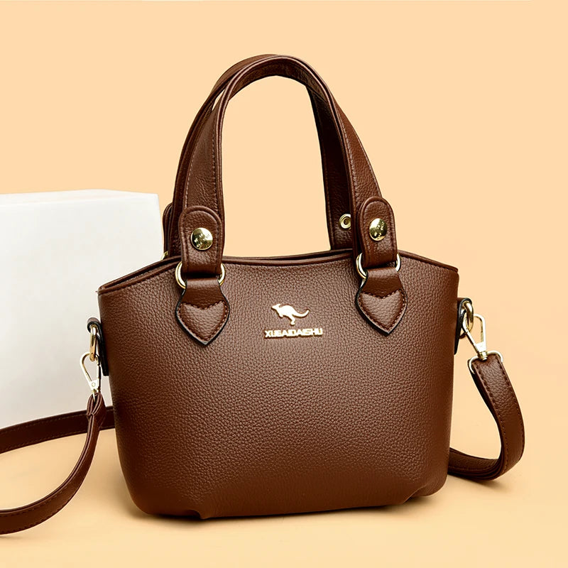 Leather Tote Crossbody Luxury