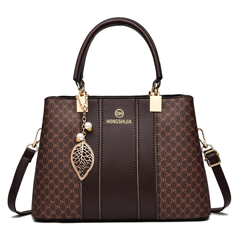 Elegant Leather Top-Handle Tote