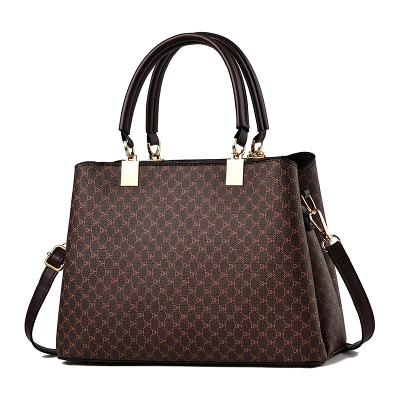 Elegant Leather Top-Handle Tote