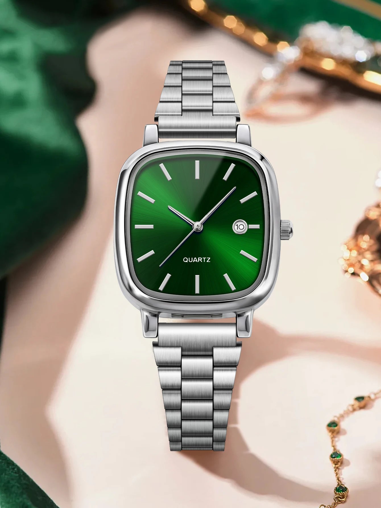 Women's Luxury Quartz Watch Calendar Steel