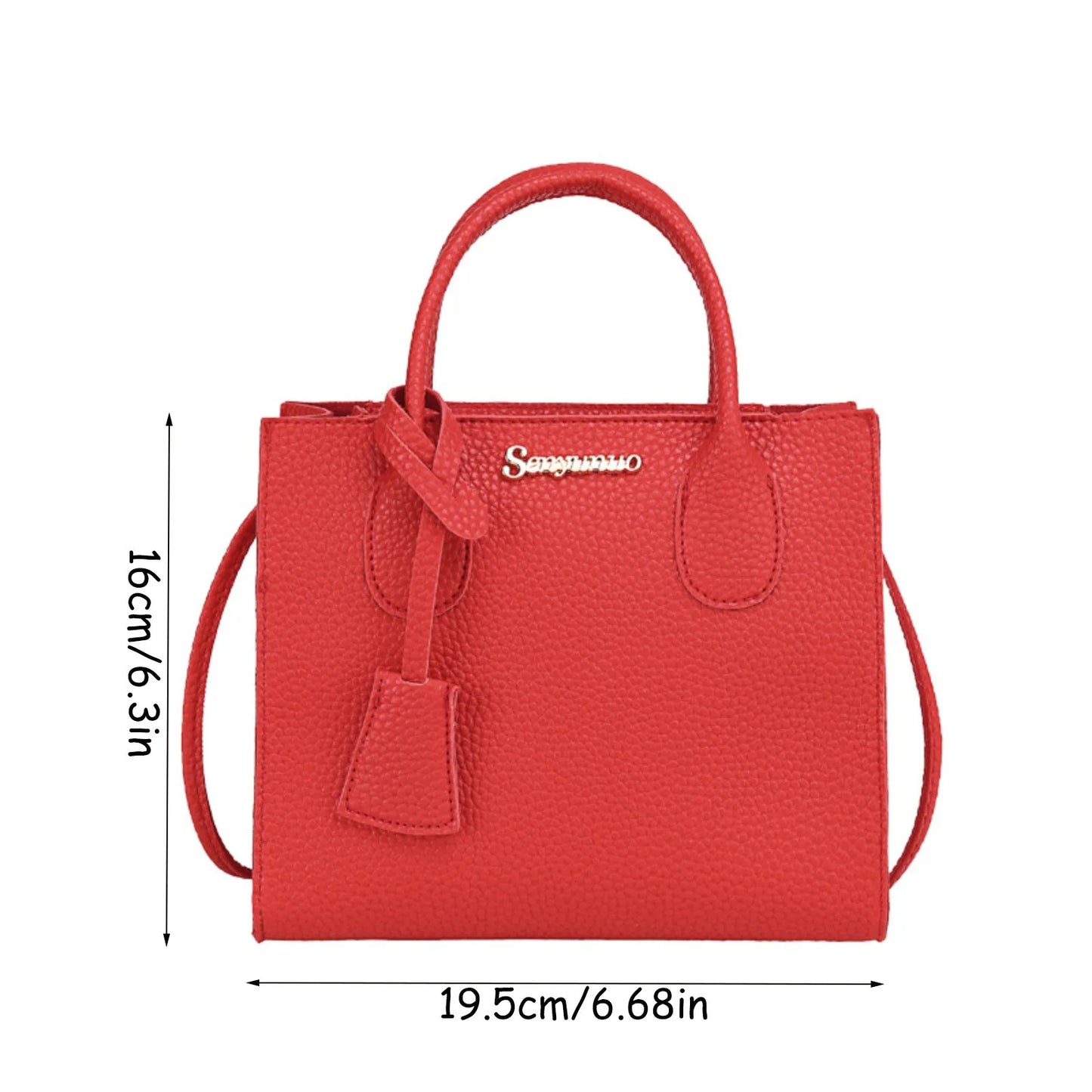 Women's PU Leather Tote Shoulder Bag