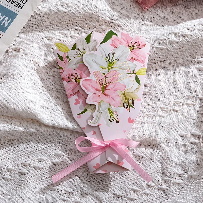 3D Carnation Greeting Card Birthday Gift
