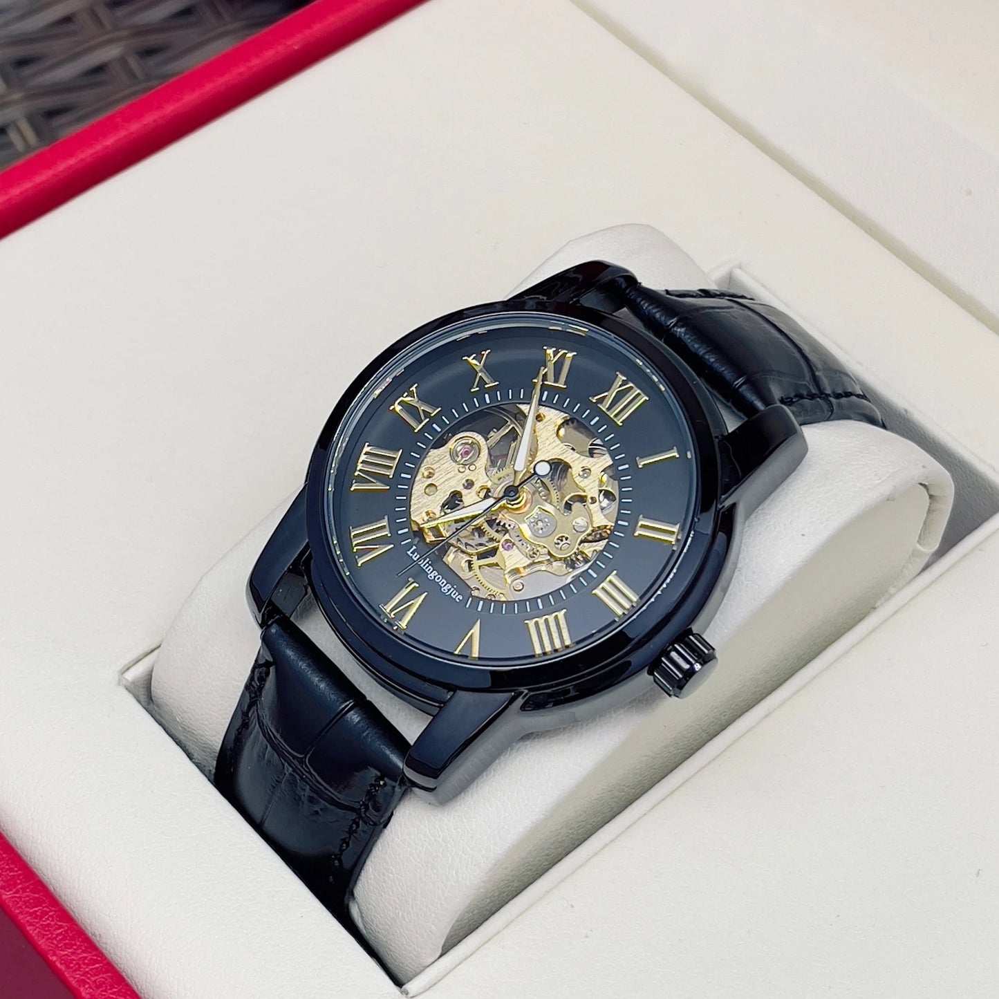 Men's Skeleton Automatic Mechanical Watch