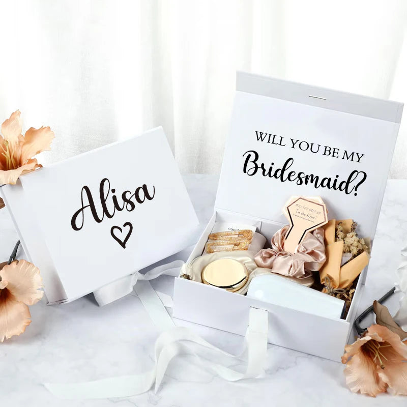 Custom Magnetic Gift Box Bridesmaid Wedding