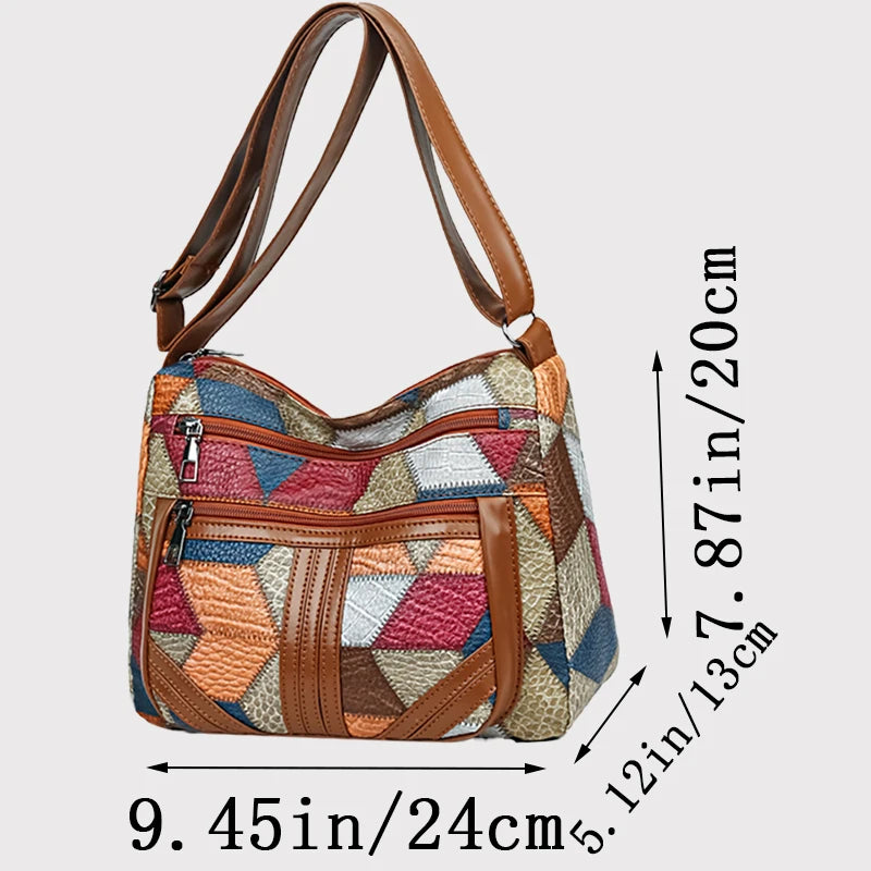 Geometric Colorful Crossbody Bag