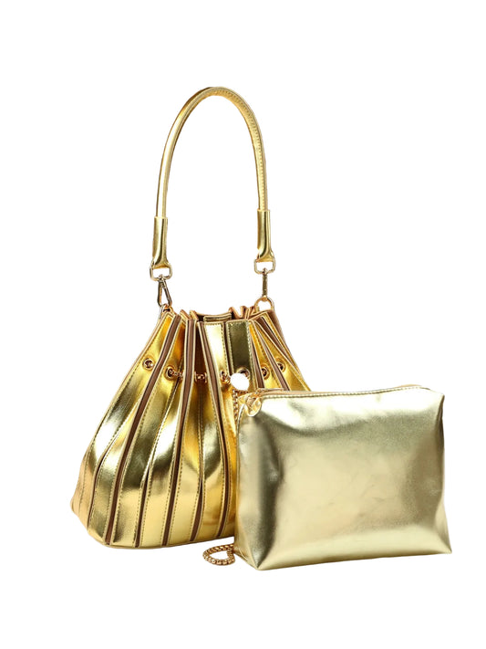 Pleated Shoulder Bag Luxury