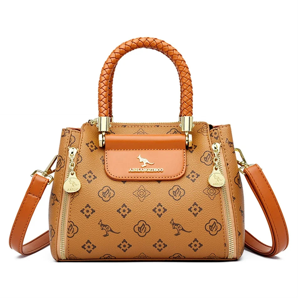 Women's Soft Leather Crossbody Messenger Bag