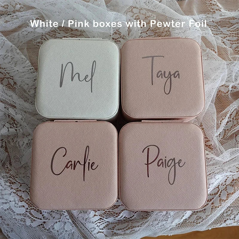 Personalized Bridesmaid Jewelry Case