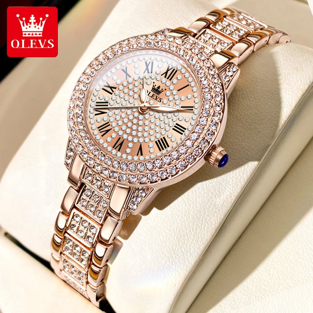 OLEVS Diamond Dial Ladies Watch