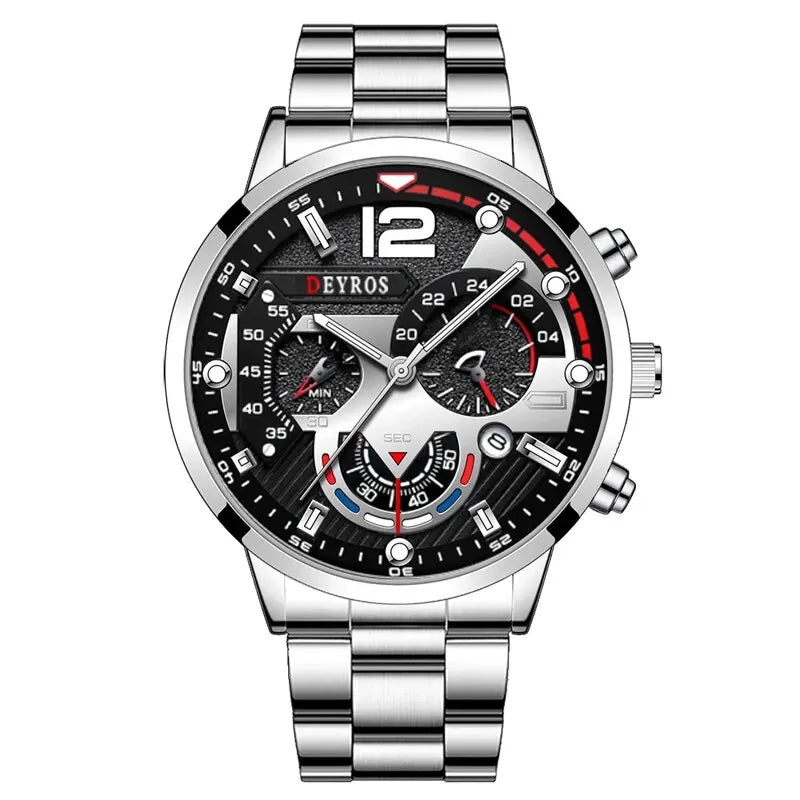 Men's Luxury Stainless Steel Quartz Watch