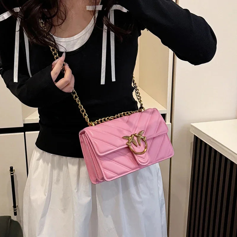 Leather Shoulder Bag Elegant