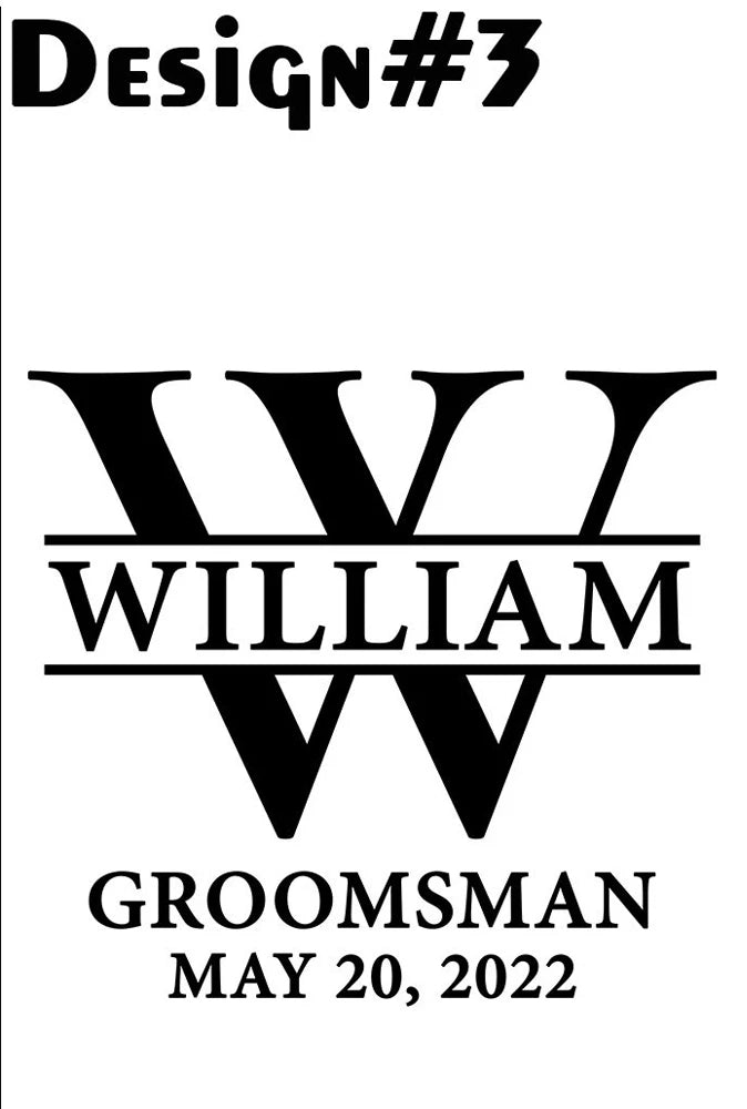 Engraved Whiskey Glass Groomsman Wedding Gift