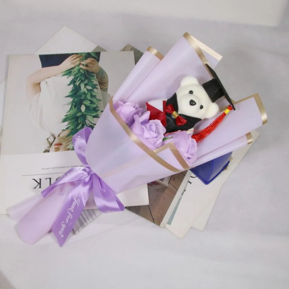 Bear Plush Bouquet Graduation Gift