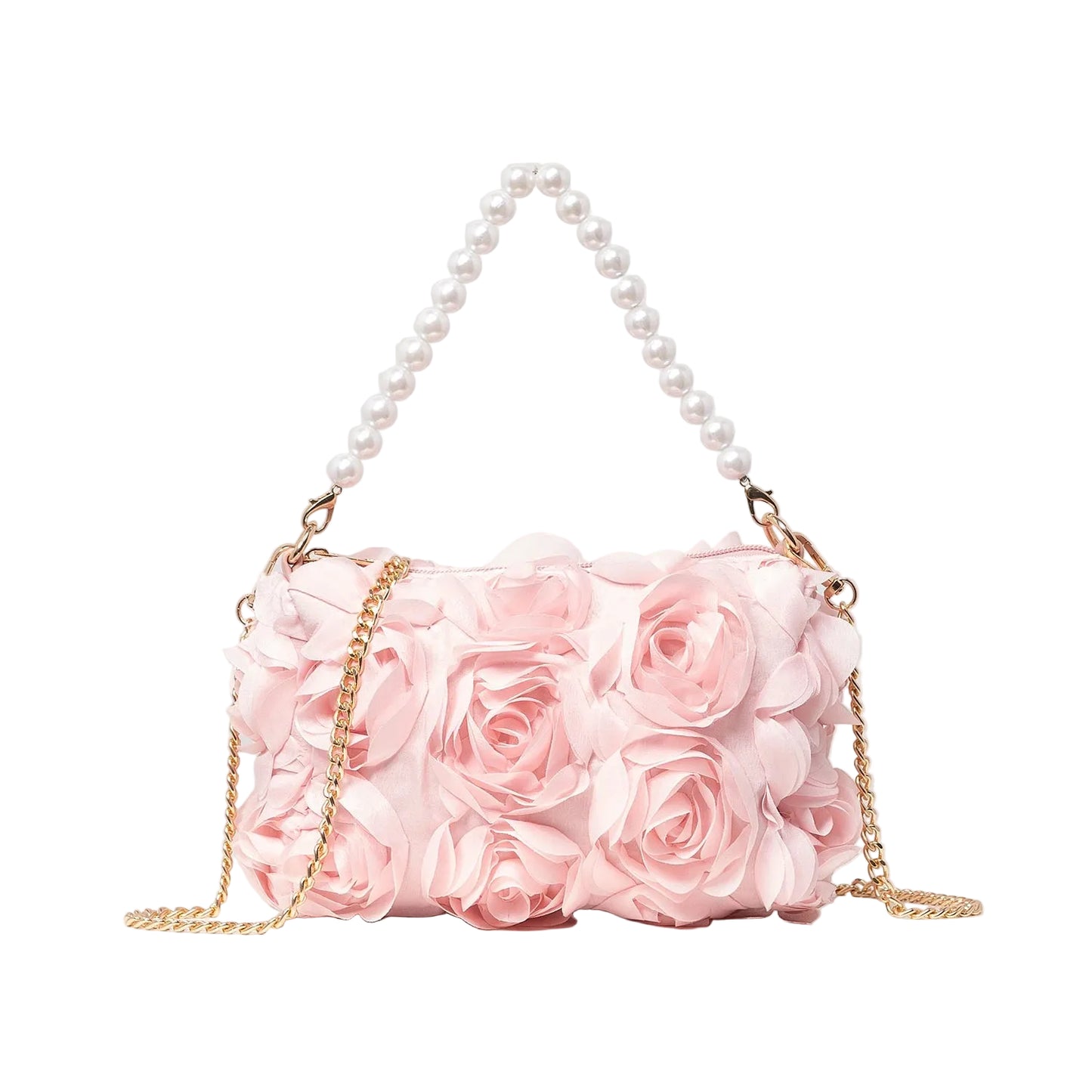 Pearl Floral Bridal Crossbody Bag