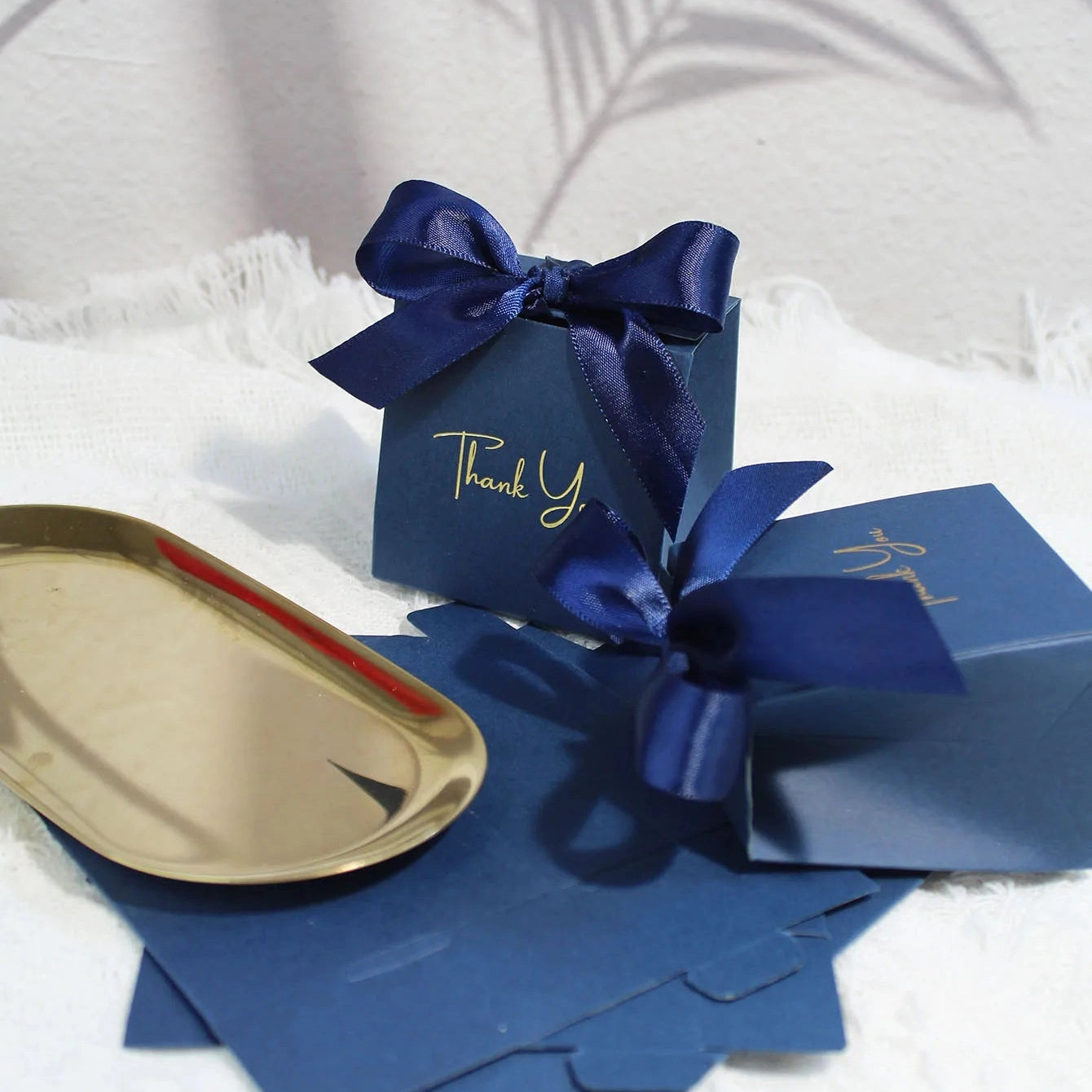 Small Gift Box Ribbon Candy Wedding 10 Pcs