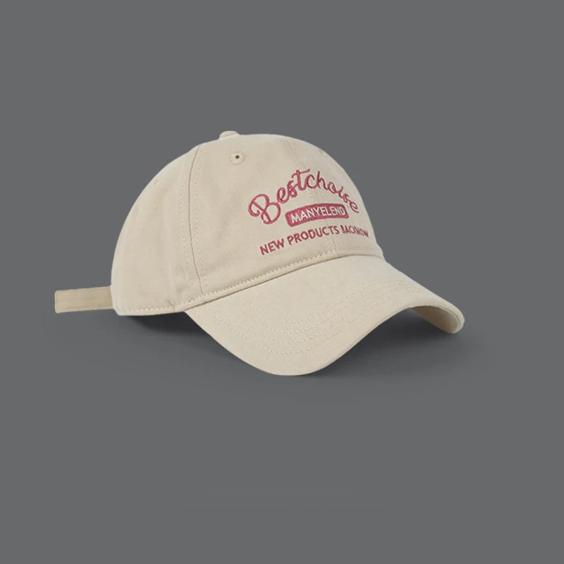Pink Embroidery Women Cap