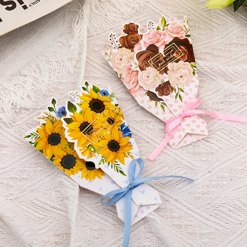 3D Carnation Greeting Card Birthday Gift