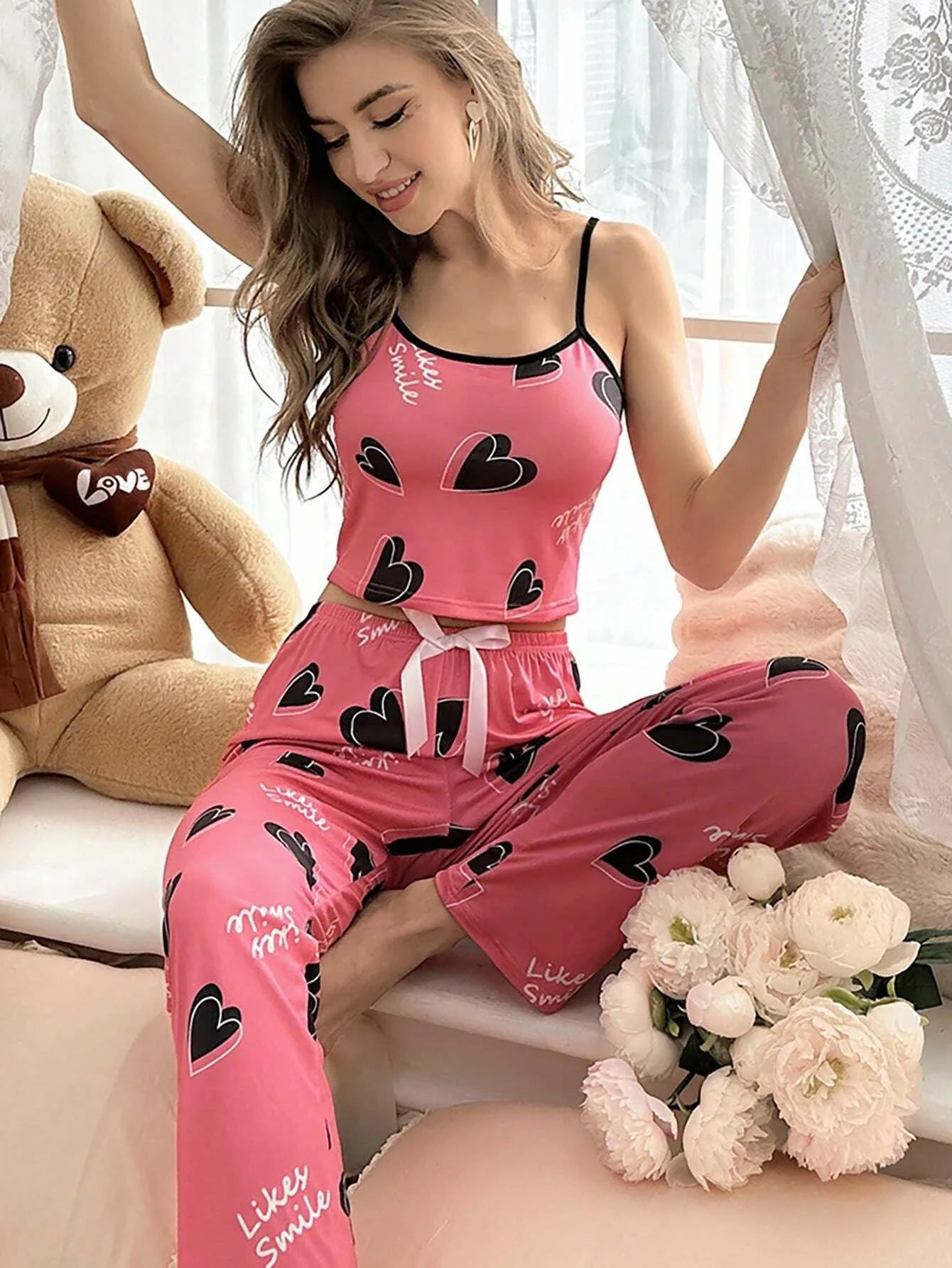 Women's Halter Pajama Set Casual