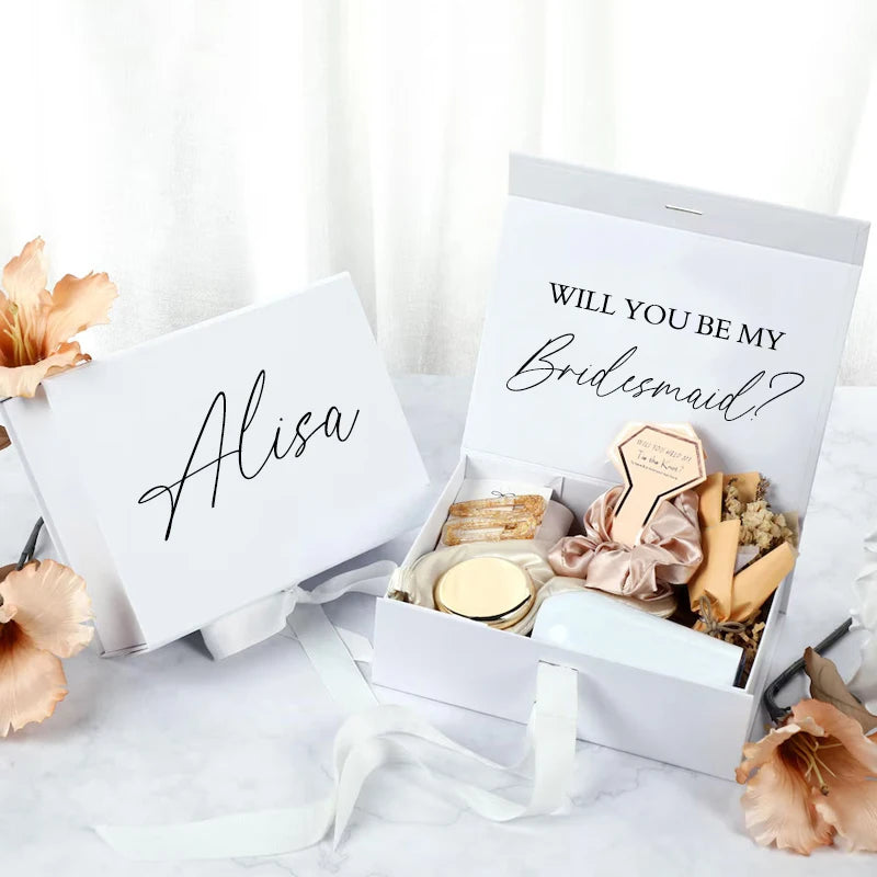 Custom Magnetic Gift Box Bridesmaid Wedding