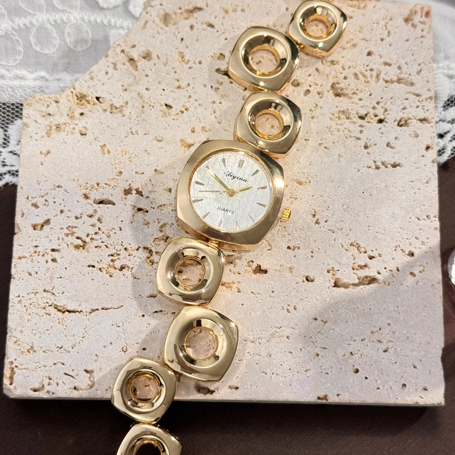 Square Chain Link Quartz Watch