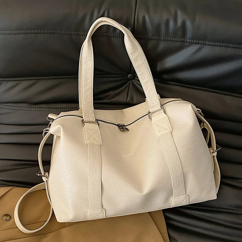 Vintage Leather Tote Bag