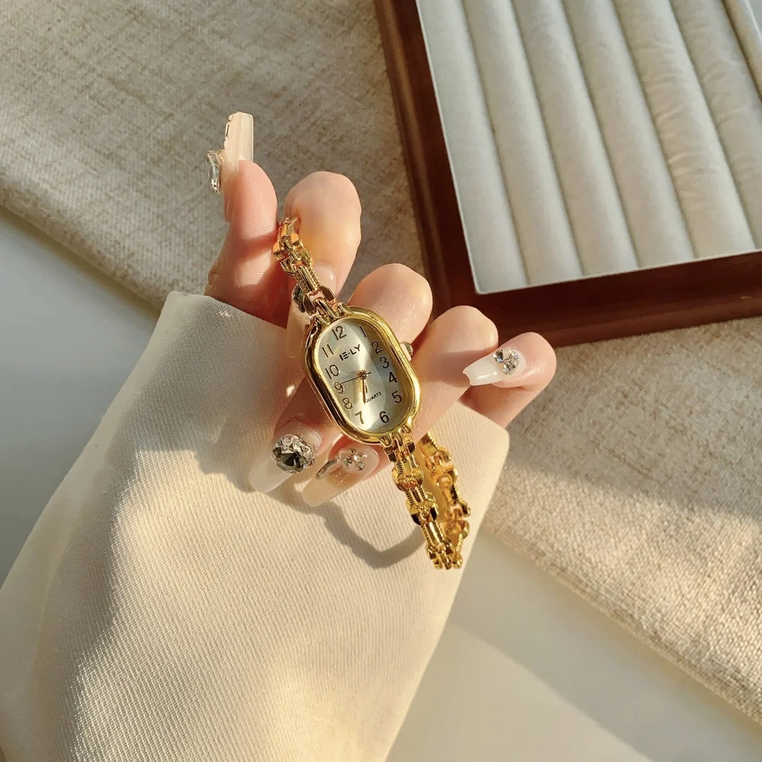 Women's Gold Bracelet Luxury Watch