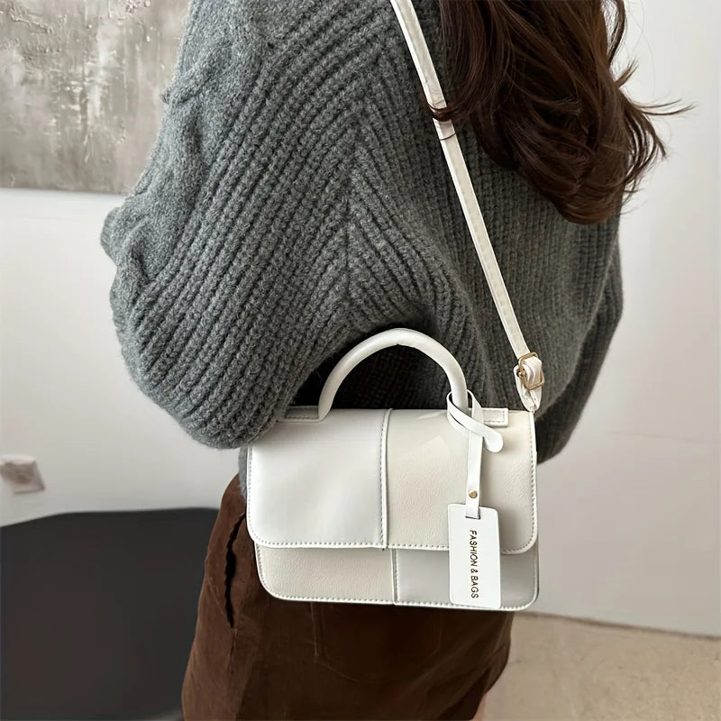 Geometric Snap Closure Tote