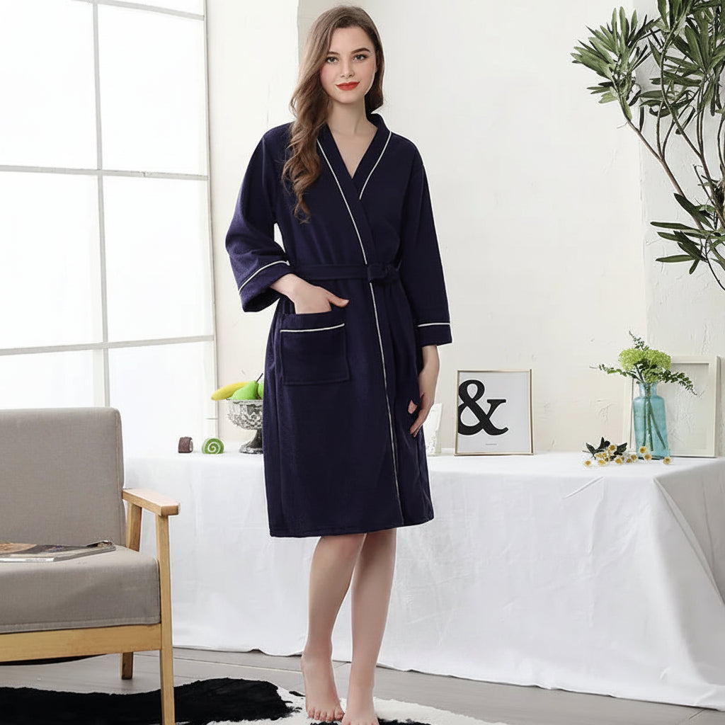 Lightweight Couple Bathrobe