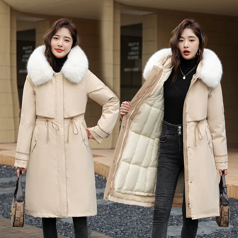Detachable Lining Women Parka