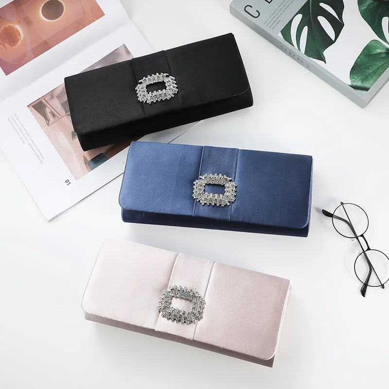 Velvet Diamond Evening Clutch Bag