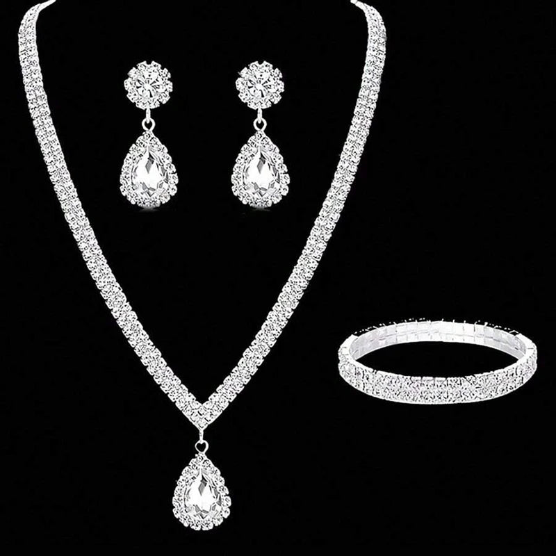 Rhinestone Crystal Jewelry Set