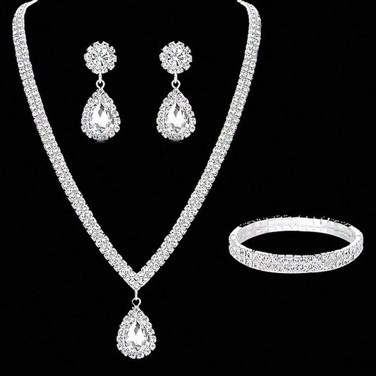 Rhinestone Crystal Jewelry Set